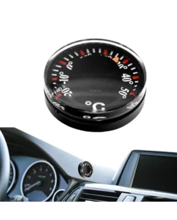 Outdoor Temperature Gauge 20mm Accuracy Portable Round Gauge Tool | Camping Outdoor Thermograph for Car RV Fridge Garden Patio Window Door Marine Motorcycle Hiking Porch