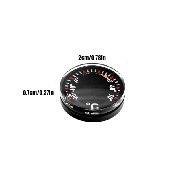 Outdoor Temperature Gauge Camping Thermometer Gauge | Camping Outdoor Thermograph 2.28g, For Indoor Car RV Patio Door Marine Backpacking Hiking Porch Greenhouse