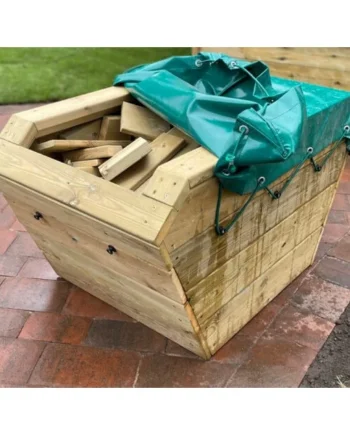 Outdoor Wooden Skip and Blocks