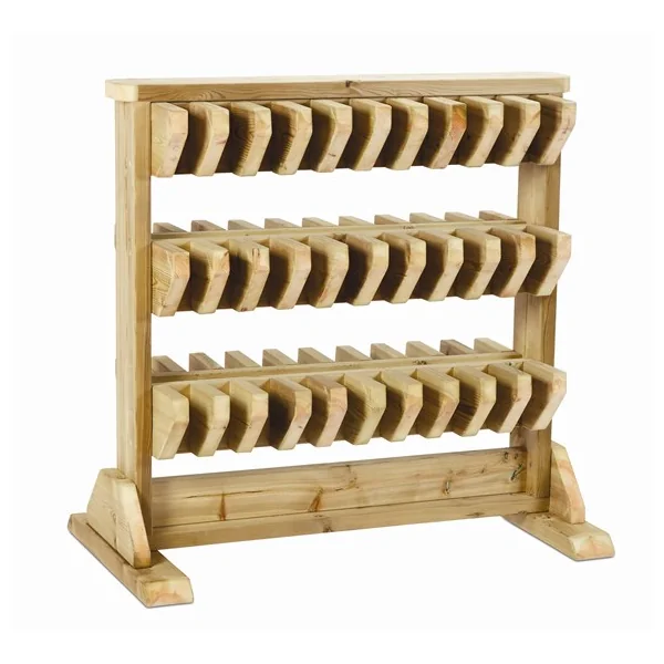 Outdoor Wooden Welly Rack