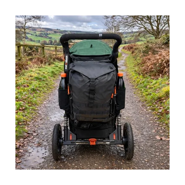 Out'n'About Nipper Pack | Baby Changing Bag, Backpack with Rain Cover | Water-Resistant Fabric | Includes Buggy Straps, Insulated Bottle Holder & Changing Mat, Multiple Zip Pockets for Storage