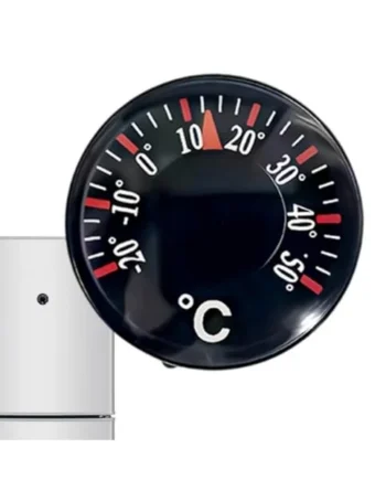 Outside Temperature Gauge 20mm Portable Round Accuracy Gauge | Patio Thermograph Outdoor for Indoor Car RV Fridge Garden Patio Window Door Marine Motorcycle Hiking