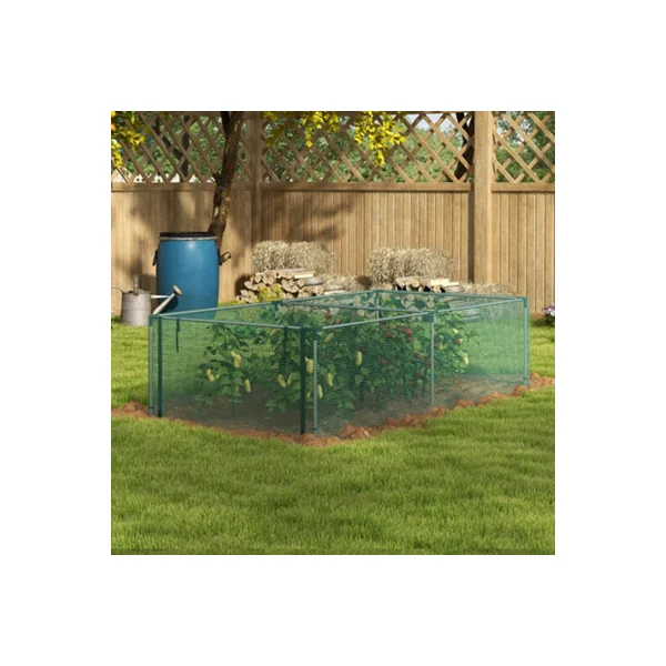 Outsunny 8' x 4' Plant Protection Tent Crop Cage with Door, Green