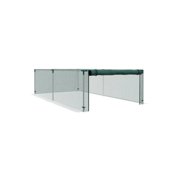 Outsunny 8' x 4' Plant Protection Tent Crop Cage with Door, Green