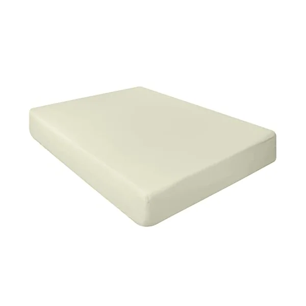 Pack of 2 Luxury Percale Cot Bed Fitted sheets available in 14 colours (Cream, 70x140x15 cm (Pack of 2))