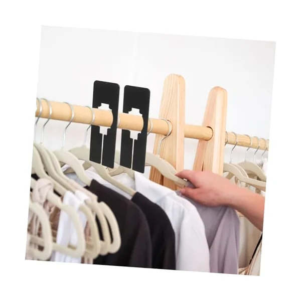Pack of 40 Cabinet Dividers for Babies, Rectangular Cupboard Dividers, Empty Dividers for Clothes Racks, Clothes Dividers, Baby Clothes Organiser, Baby Hangers, Wardrobe Accessories