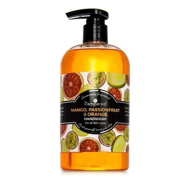 Pampered Hand Wash 500ml - Mango, Passionfruit & Orange x2
