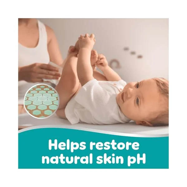 Pampers 99% Water Baby Wipes Plastic Free, 18 Packs of 60 Wipes = 1080 Baby Wet Wipes, Light Lotion with 99% Water