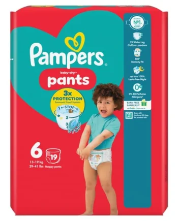 Pampers Baby-Dry Nappy Pants 19's Size 6