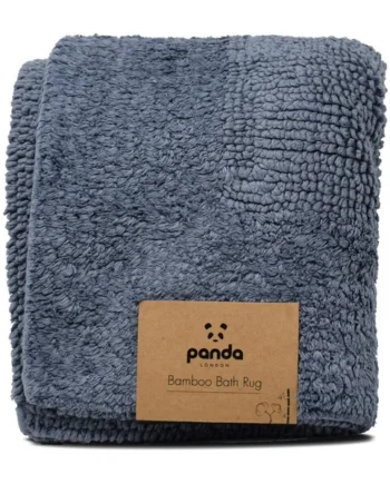 Panda Blue Bamboo Bath Rug, 50 x 80 cm