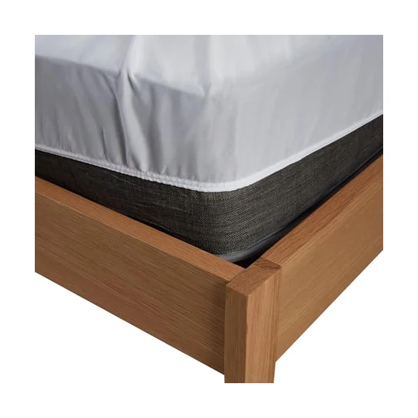 Panda® Cot Bed Bamboo Mattress Protector - Pure White, 140 x 70 x 15 cm | Smooth, Silent & Soft | Waterproof & Washable | Hypoallergenic, Odour-Resistant & Antibacterial | Secure Fit | Bamboo & Cotton