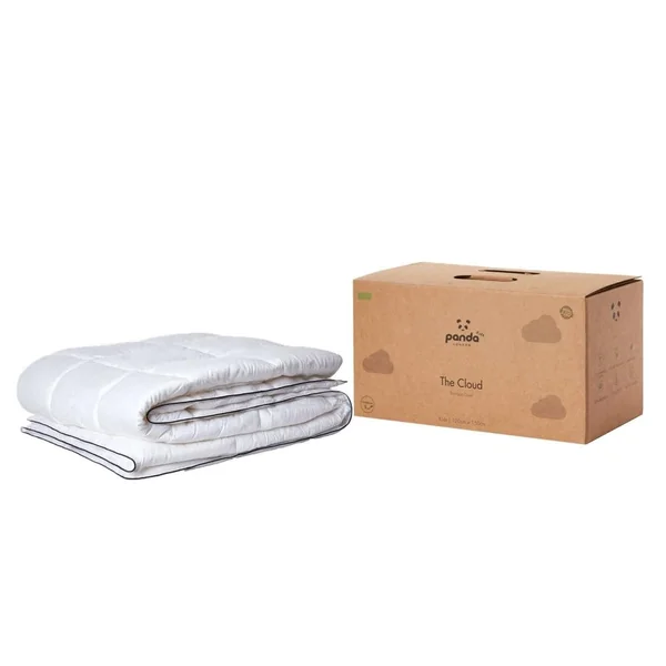 Panda® Kids Cloud Bamboo Cot Bed Duvet | Hypoallergenic, Lightweight, Fluffy, | Breathable & Cooling, 4.5 Tog | Machine Washable | 150x120cm