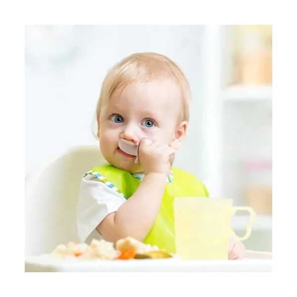 PandaEar 6 Pack Silicone Baby Weaning Spoons and Forks Set| Toddler Cutlery Self Feeding Spoons for Baby| Anti-Choke Design for Baby Led Weaning 3 Months Plus (Blue Green Tan)