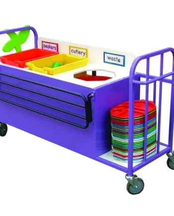 Panelled Front Clearing Trolley with Tray Runner