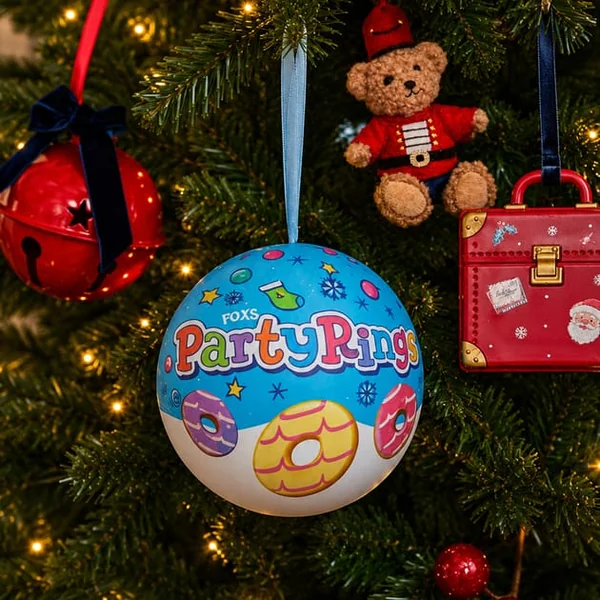 Party Rings Bauble Tin