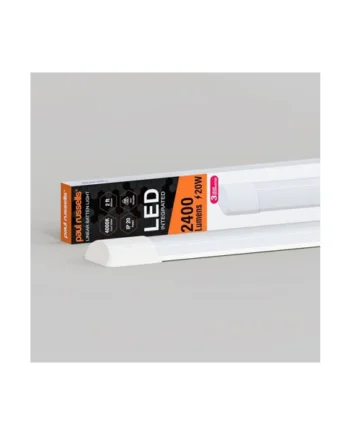 paul russells 2ft LED Batten Tube Lights, 20W 2400 Lumens, IP20, 4000K Cool White, Ultra Slim, Pack of 1