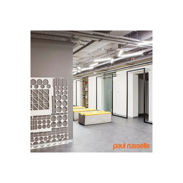 paul russells 4 ft LED Batten Tube Lights, 30W 3000 Lumens, IP20, 4000K Cool White, Ultra Slim, Pack of 1