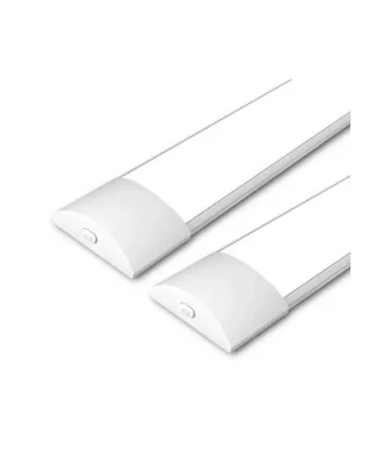 paul russells 4ft LED Batten Lights, 40W, 4800 Lumens, IP20, 3000K/4000K/6500K Colour Changeable CCT, Pack of 2