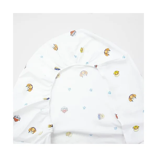 Paw Patrol Official Junior Fitted Bedsheet | Missions Design | Featuring Skye, Chase and Rubble | Designed for Junior Cot Beds | Soft Polyester with Elastic Edge | Perfect for Kids Bedroom
