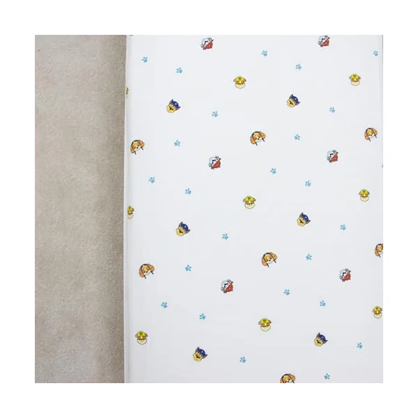 Paw Patrol Official Junior Fitted Bedsheet | Missions Design | Featuring Skye, Chase and Rubble | Designed for Junior Cot Beds | Soft Polyester with Elastic Edge | Perfect for Kids Bedroom