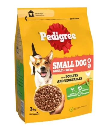 Pedigree Complete Adult Small Dog Dry 3kg - Poultry and Vegetables