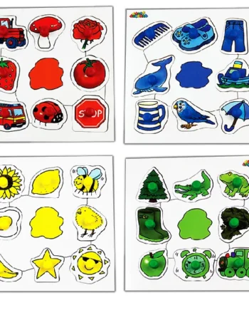 Peg Puzzles - Colours - Pack 4