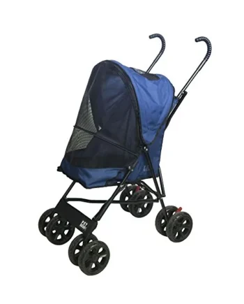 Pet Gear Travel Lite Pet Stroller for Cats and Dogs up to 15-pounds, Navy
