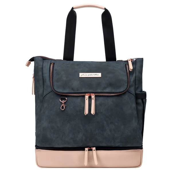 Petunia Pickle Bottom Peppbu64500 – Pushchair Bag with Changing Pad, Unisex, Blue, Indigo/Blush Matte Leatherette