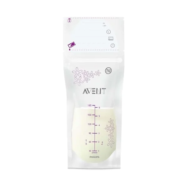 Philips Avent 25 x SCF603/25 Pre Sterilised Breast Milk Bags 180ml for Storing & Freezing Breast Milk