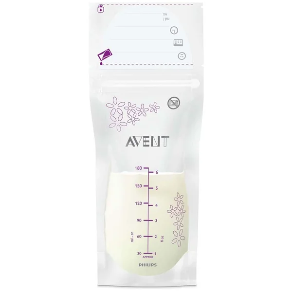 Philips Avent 25 x SCF603/25 Pre Sterilised Breast Milk Bags 180ml for Storing & Freezing Breast Milk