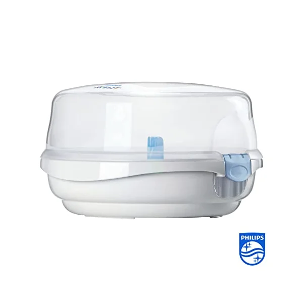 Philips Avent Microwave Steam Sterilizer for Baby Bottles, Pacifiers, Cups and More (model SCF281/02)