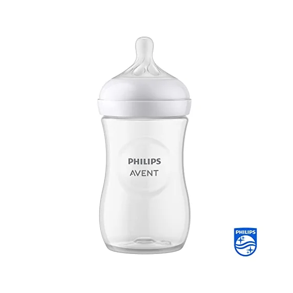 Philips Avent Natural Response Baby Bottle - 260ml Baby Milk Bottle for Newborns and Up, BPA Free, 1+ Months (Model SCY903/01)