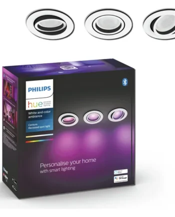 Philips Hue Centura Recessed 3 Light LED Spotlight - White