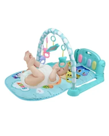 Piano Kick and Play Mat, ABS Light Up Musical Gym | Breathable Pad, Detachable Toys, 77x56cm | b-aby Learning Activity Center for Living Room Nursery Daycare, 950g
