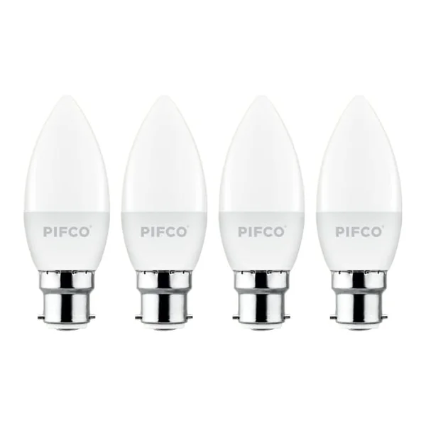 Pifco LED BC/B22 Candle Bulbs 4 Pack - Warm White