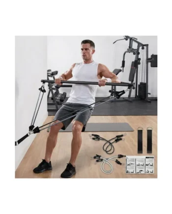 Pilates Bar Kit with Resistance Bands Home Workout Set