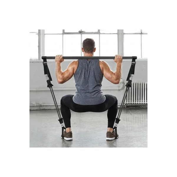 Pilates Bar Kit with Resistance Bands Home Workout Set