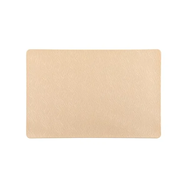 Placemat Oatmeal Coffee Table Set of 4, PVC Table Coasters Rectangular Plain Square Table Place Mat Washable and Non-Slip for Home Restaurant 45 x 30 cm