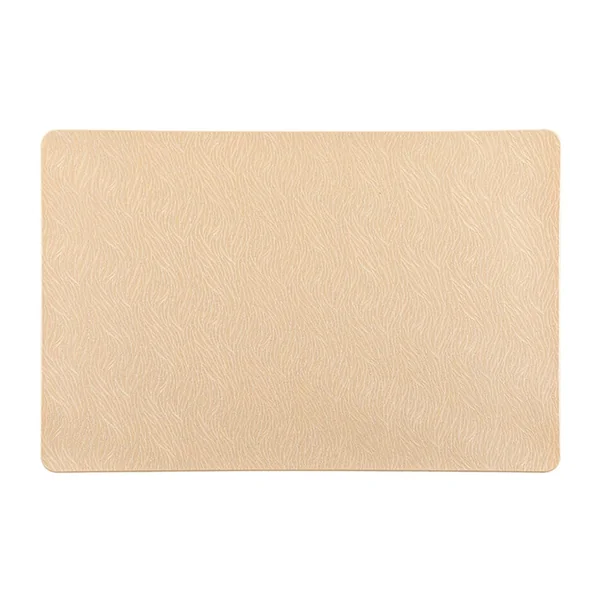 Placemat Oatmeal Coffee Table Set of 4, PVC Table Coasters Rectangular Plain Square Table Place Mat Washable and Non-Slip for Home Restaurant 45 x 30 cm