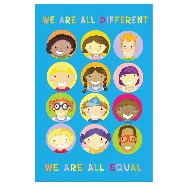 Playground Sign - Different & Equal