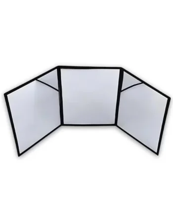 Playlearn Sensory Mirror 3 Way Visual Play and Exploration, 3 Panel Folding,High Contrast Coordination Mirror for Toddlers Early Development & Activity Toys