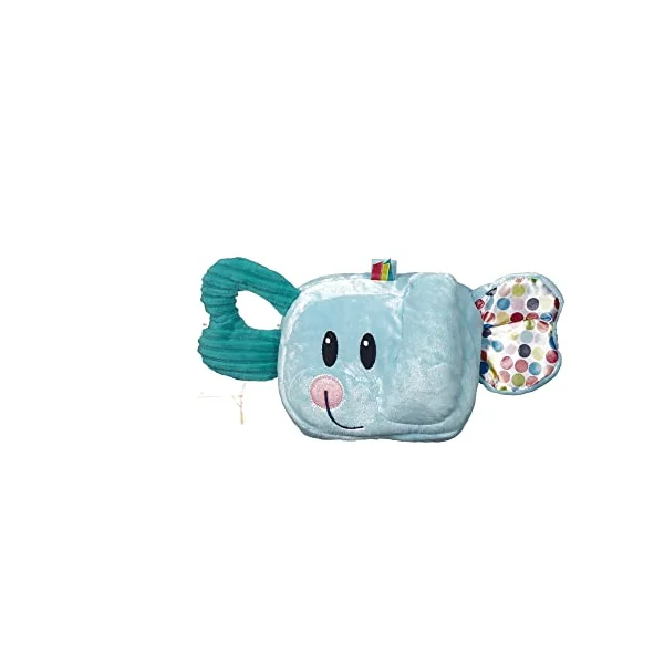 Playskool Fold ’n’ Go Elephant Tummy Time Toy for Babies from 3 Months Old, Blue (Amazon Exclusive)