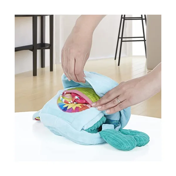 Playskool Fold ’n’ Go Elephant Tummy Time Toy for Babies from 3 Months Old, Blue (Amazon Exclusive)