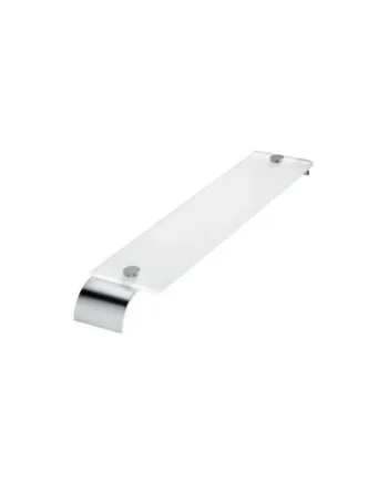 Plum&Clay Jenna Bathroom Wall Mounted Chrome Glass Shelf (W)60cm