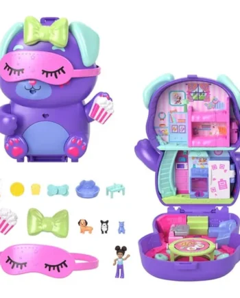 Polly Pocket Pocket World Dolls and Playset - Sleepover Puppy JCR38