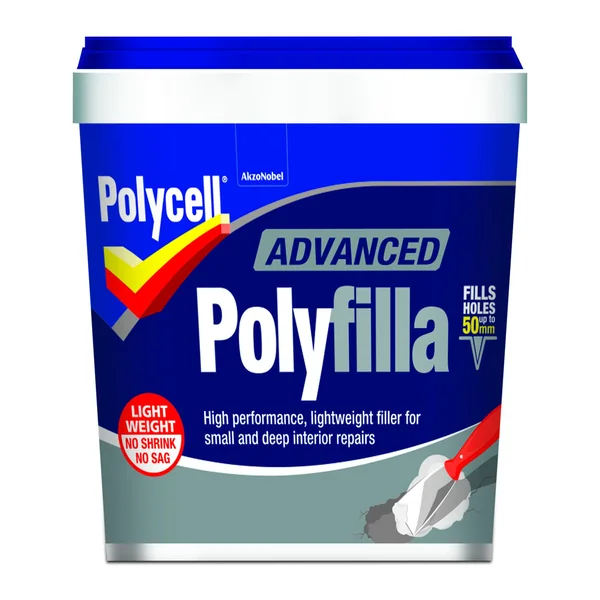 Polycell Advanced White Ready mixed Powder Filler, 450g