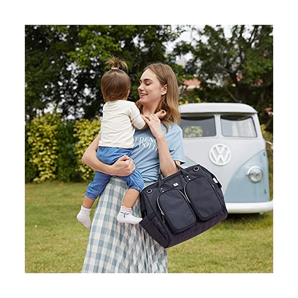 Pomelo Best Baby Changing Bag with Pram Clips and Changing Mat