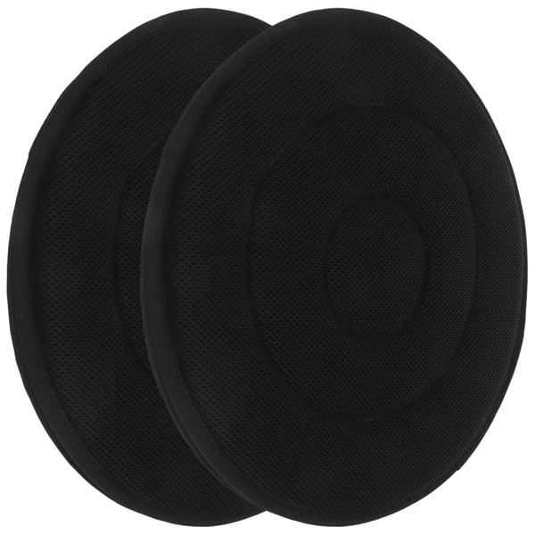 POPETPOP Rotating Car Seat Cushion 2pcs Cloth Sponge Plastic round Black | 360 Degree Swivel Pad, Easy Transfer Support, Stable Placement for Office Chair and Bed