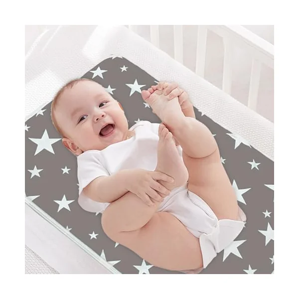 Portable Changing Pad Breathable Quilted Absorbent Waterproof | Changing Pad Portable for Travel Stroller Car Seat Playroom Diaper Bag Childcare Necessities Shower Registry