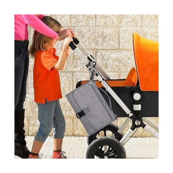Portable Diaper Changing Pad Large Capacity Convenient Foldable | Diaper Changing Mat Portable Travel Waterproof Diaper Change Mat for Stroller, Car, Diaper Bags, Nursery,